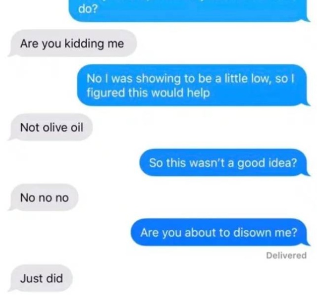 Tell Your Dad You Poured Olive Oil Into Your Car (23 pics)