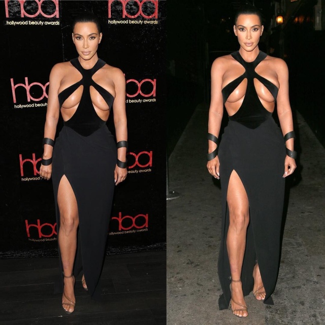 Kim Kardashian's Very Hot Dress (4 pics)