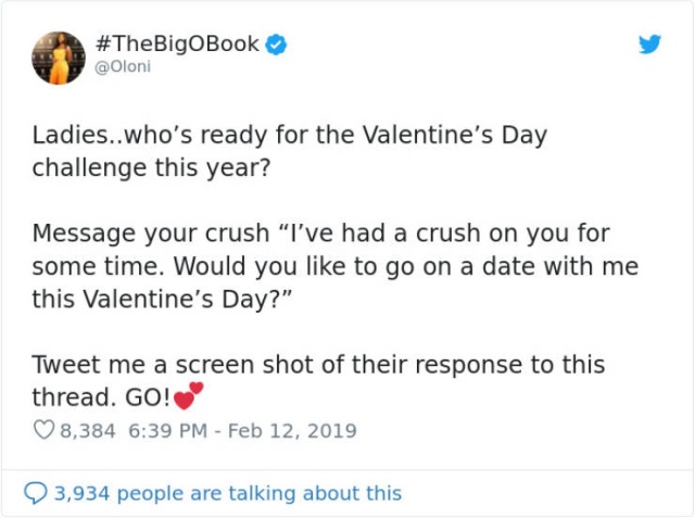 Women Asked Their Crushes Out In A New Valentine’s Day Twitter Challenge (31 pics)
