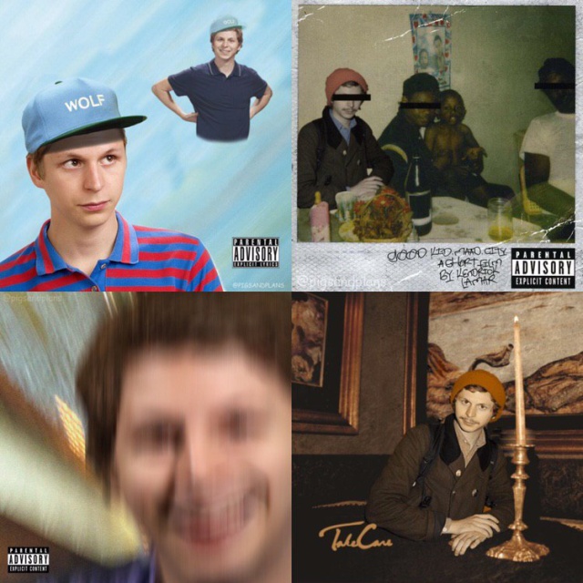 Michael Cera aOn The Covers Of Hip-Hop Albums (3 pics)