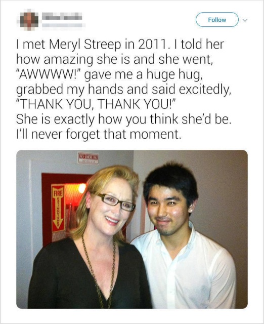 How Casual People Met Celebs And Were Positively Impressed (17 pics)