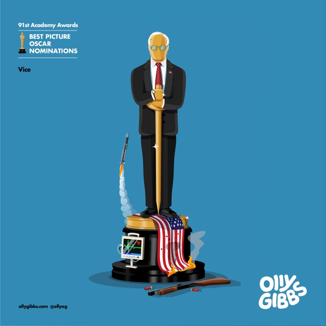 2019 Oscars Best Picture Nominees Illustration (9 pics)
