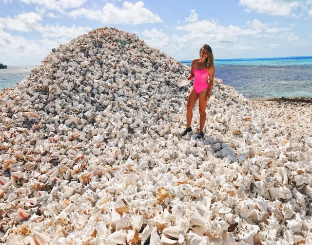 Conch Island A ManMade Island Built Out of Millions of Conch Shells