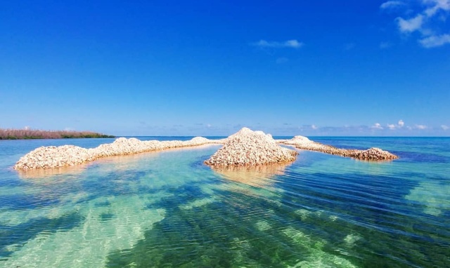 Conch Island – A Man-Made Island Built Out of Millions of Conch Shells (10 pics)