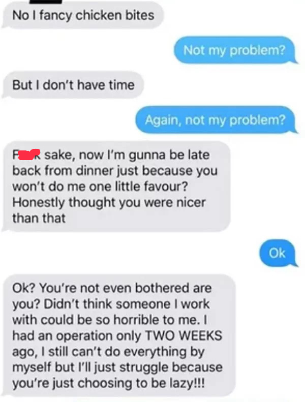 When Coworker Demands A Favor (3 pics)