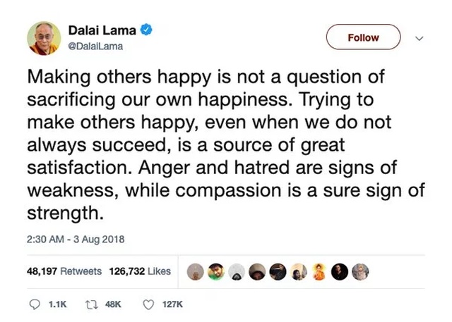 The Dalai Lama On Twitter (16 pics)