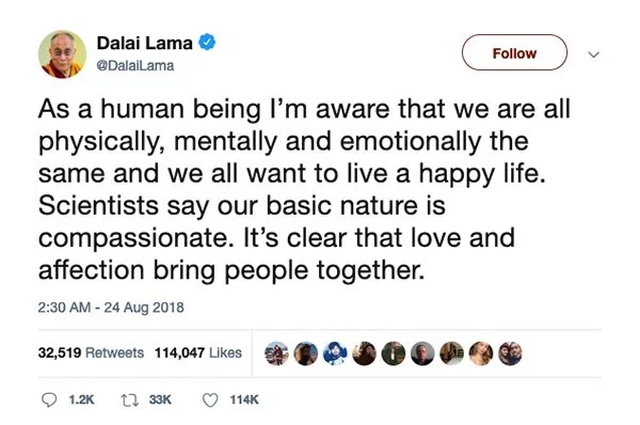 The Dalai Lama On Twitter (16 pics)