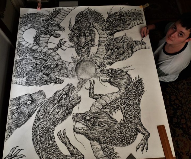 Started At 4, Here Is What He Has Drawn By Age 16 (32 pics)