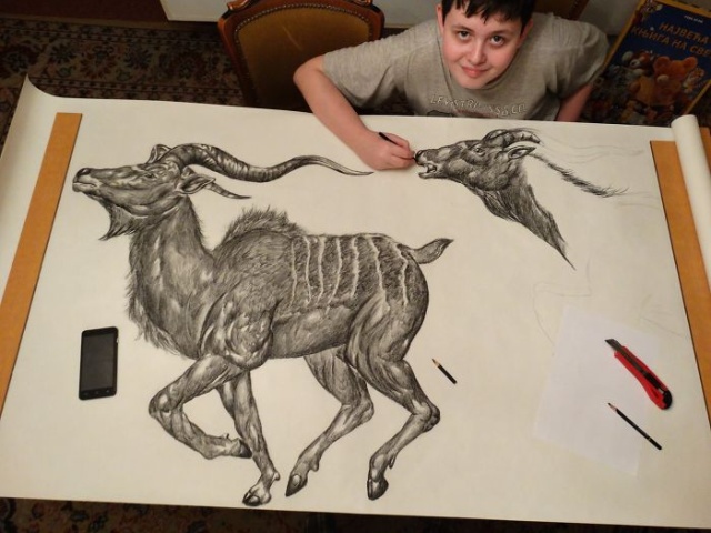 Started At 4, Here Is What He Has Drawn By Age 16 (32 pics)
