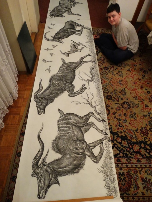Started At 4, Here Is What He Has Drawn By Age 16 (32 pics)