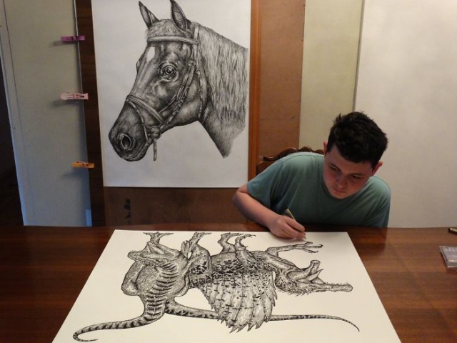 Started At 4, Here Is What He Has Drawn By Age 16 (32 pics)