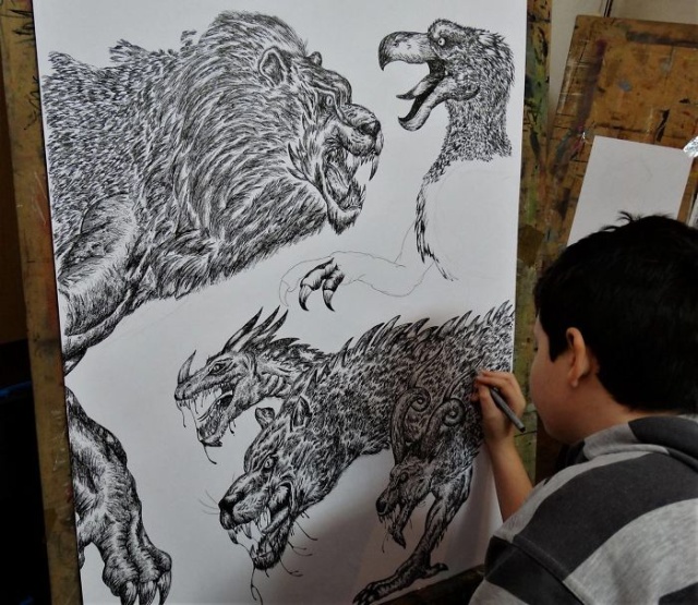 Started At 4, Here Is What He Has Drawn By Age 16 (32 pics)