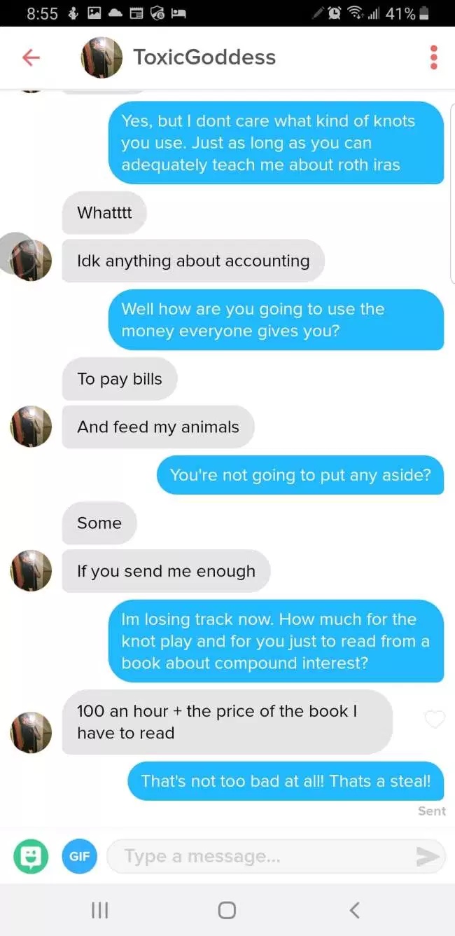 This Is How You Troll A Gold Digger On Tinder (12 pics)