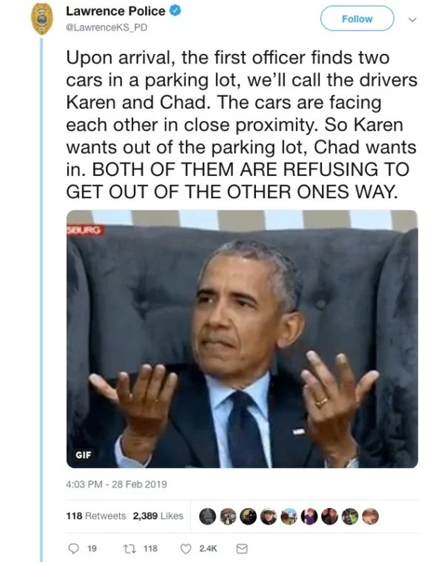 The Lawrence Police Department, and the saga of “Karen” and “Chad” (13 pics)