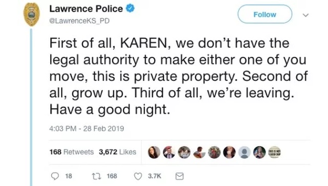 The Lawrence Police Department, and the saga of “Karen” and “Chad” (13 pics)