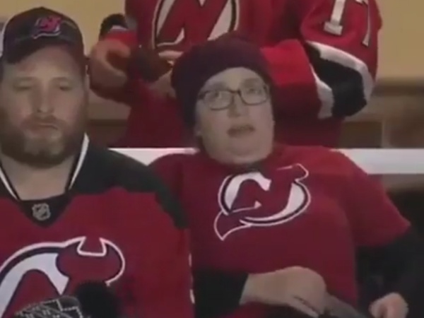 Lady Has Been Waiting To Be On The Kiss Cam Her Entire Life