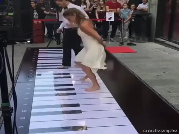 Even Their Feet Are Good At Playing Piano
