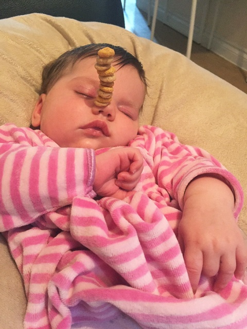 Dumb Viral Trend: Stacking Cheerios On Babies (20 pics)