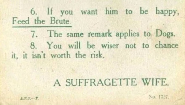 Suffragette’s Advice From 1918 (10 pics)