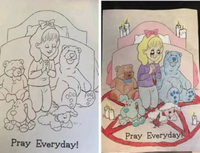 Something Is Very Wrong With These Coloring Books (28 pics)