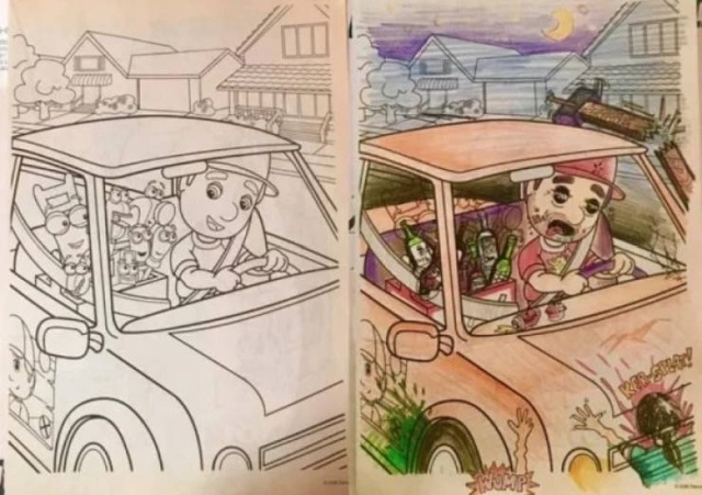 Something Is Very Wrong With These Coloring Books (28 pics)