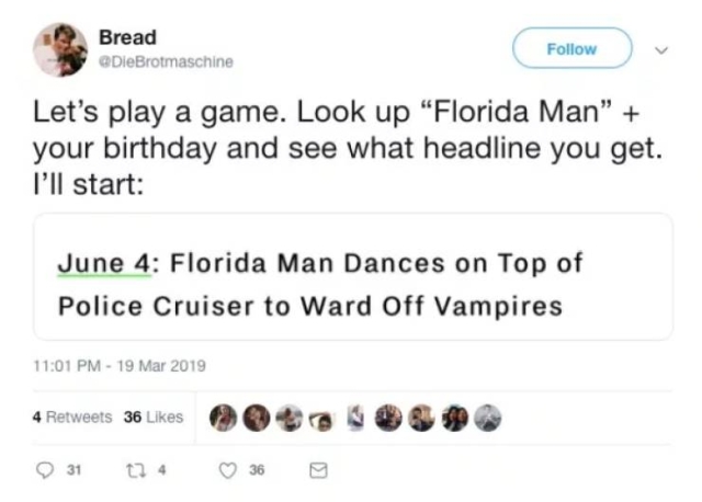 And Which Florida Man Is Your Spirit Animal? (25 pics)