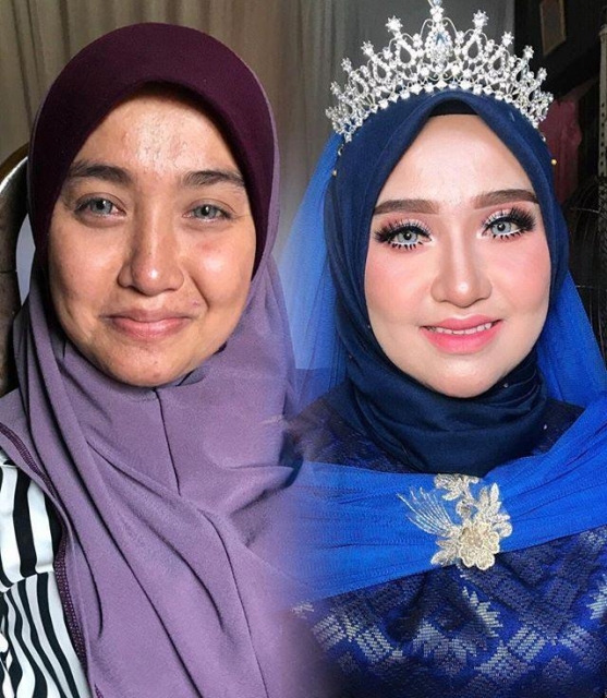 Asian Brides Before And After Wedding Makeup (25 pics)