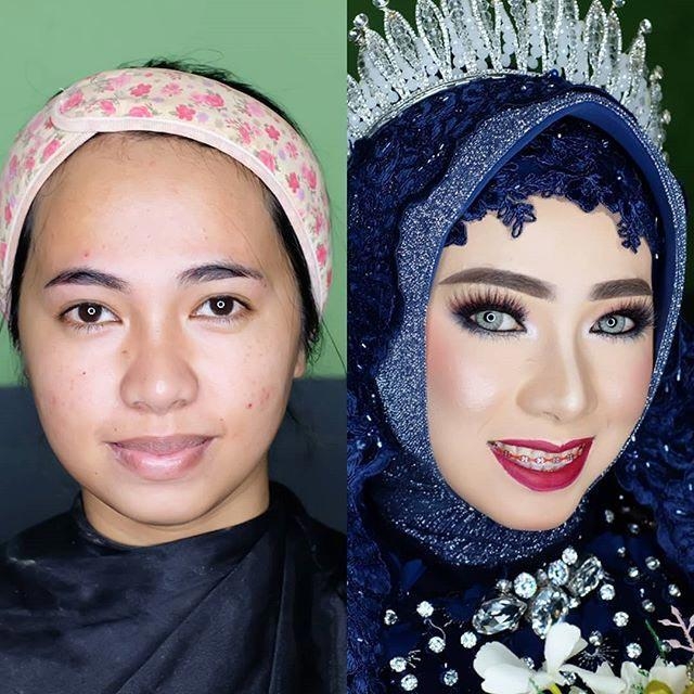 Asian Brides Before And After Wedding Makeup (25 pics)