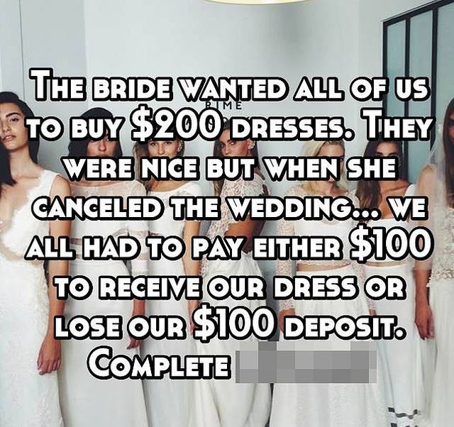 Bridesmaids Reveal The Worst Requests They've Had From Bridezillas (13 pics)