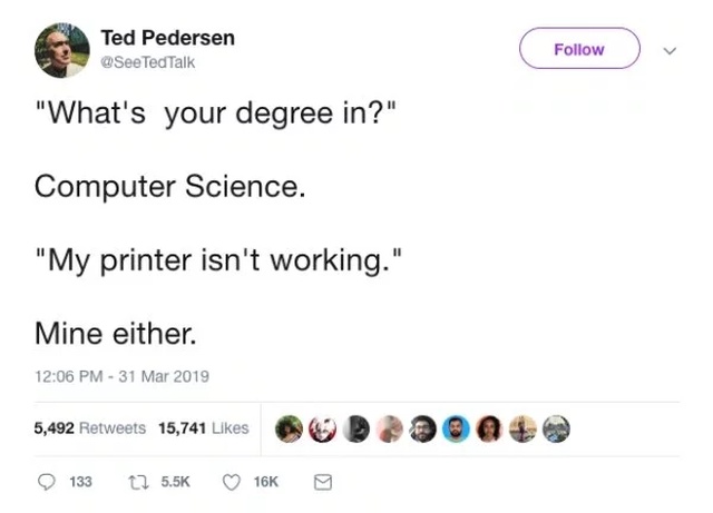People Tweet The Most Common Responses They Get After Sharing What's Their Degree In (18 pics)