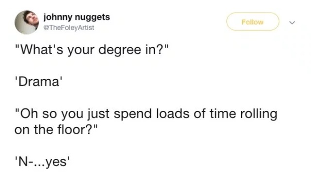 People Tweet The Most Common Responses They Get After Sharing What's Their Degree In (18 pics)