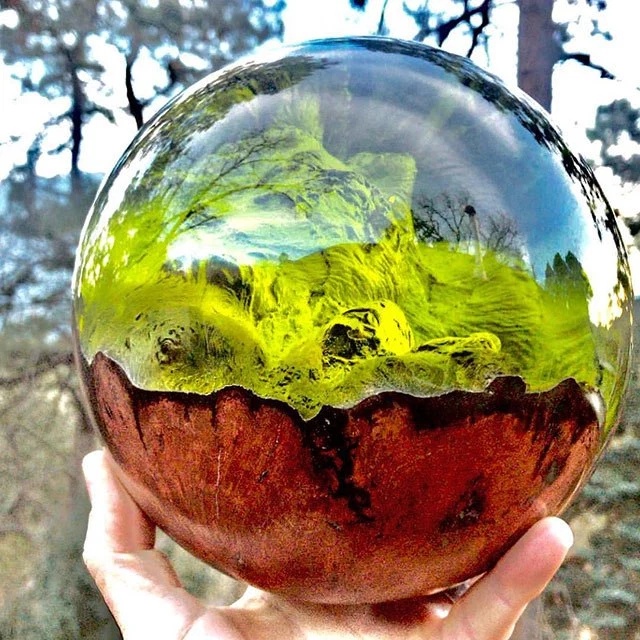 Beautiful Geometric Sculptures Cast From Burls Fused to Resin (16 pics)