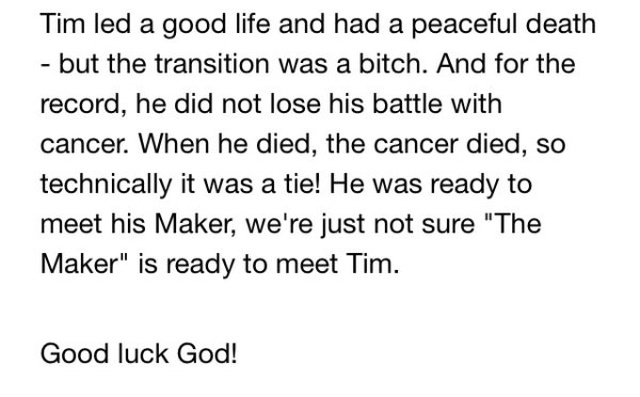 Guy's Totally Nutso Obituary Will Take You For A Wild Ride (14 pics)