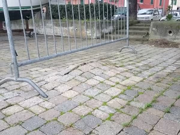 'Breathing' Pavement Caught On Camera In Italian Dock