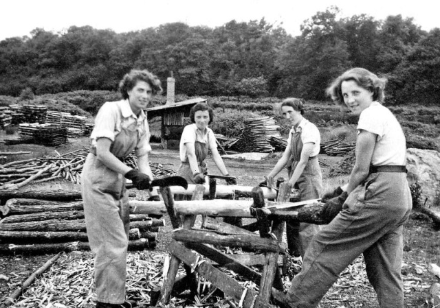 Lumberjack Women During World War II (13 pics)