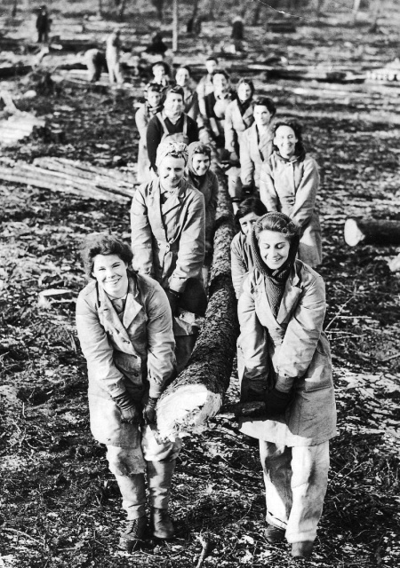 Lumberjack Women During World War II (13 pics)