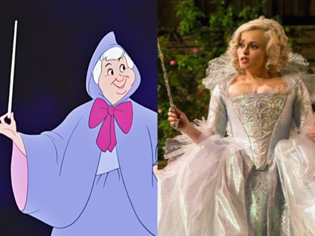 Disney Live Action Movie Characters Vs. Their Animated Prototypes (51 pics)