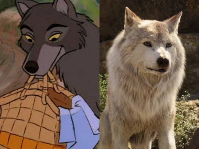 Disney Live Action Movie Characters Vs. Their Animated Prototypes (51 pics)