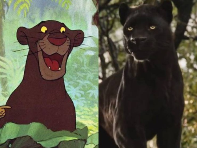 Disney Live Action Movie Characters Vs. Their Animated Prototypes (51 pics)