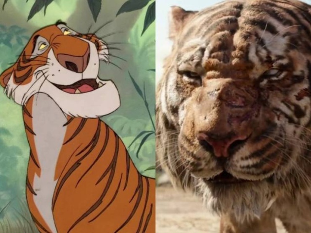 Disney Live Action Movie Characters Vs. Their Animated Prototypes (51 pics)