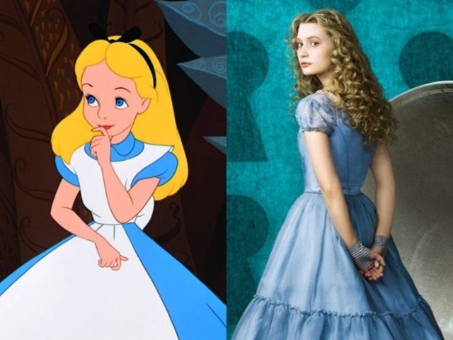 Disney Live Action Movie Characters Vs. Their Animated Prototypes (51 pics)