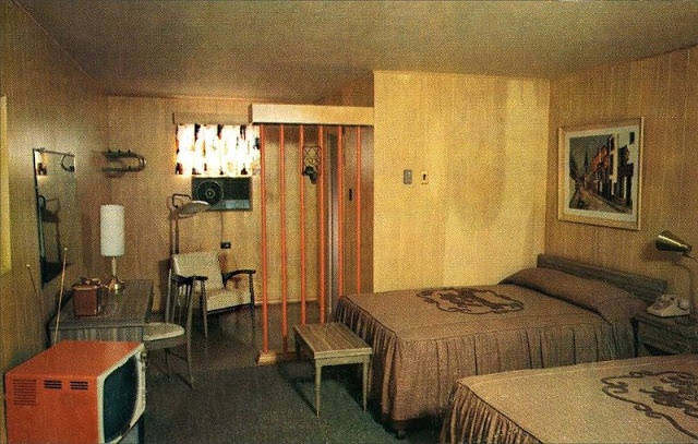 Bedroom Interior Of The 1950s and '60s American Hotels (30 pics)