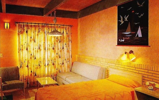 Bedroom Interior Of The 1950s and '60s American Hotels (30 pics)