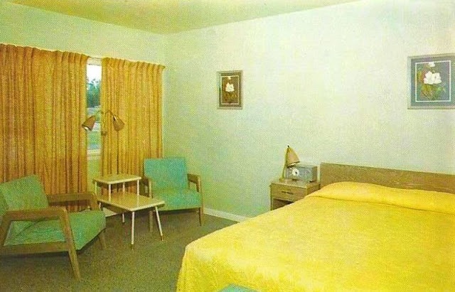 Bedroom Interior Of The 1950s and '60s American Hotels (30 pics)