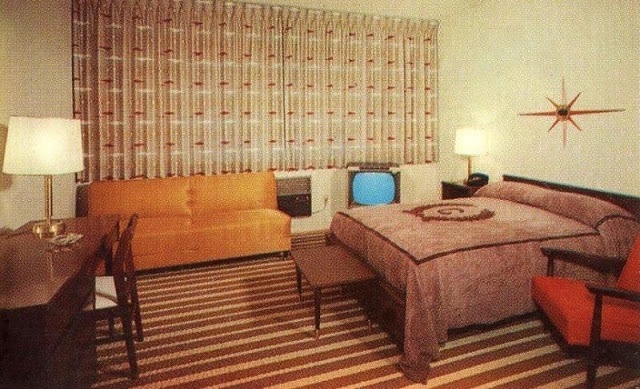 Bedroom Interior Of The 1950s and '60s American Hotels (30 pics)