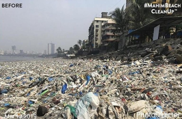 The Mahim Beach Cleanup In Mumbai Cleared About 700 Tons Of Plastic (2 pics)