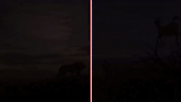 Frame-By-Frame Comparison Of The New Lion King Trailer With The Original Cartoon (8 gifs)