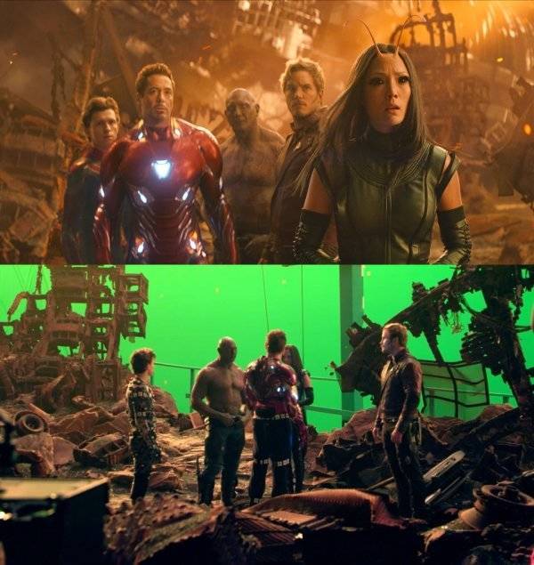 How “Infinity War” Looks Without All The Visual Effects (18 pics)