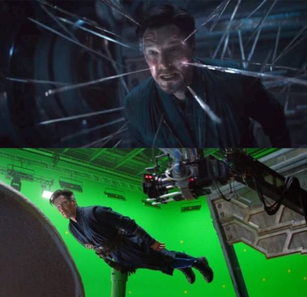 How “Infinity War” Looks Without All The Visual Effects (18 pics)