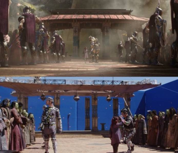 How “Infinity War” Looks Without All The Visual Effects (18 pics)